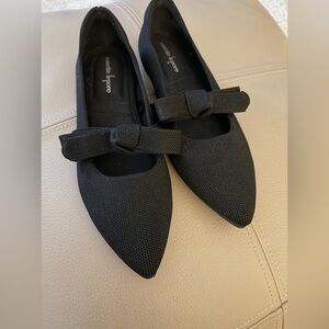 Nanette Lepore Black Bow Flats
